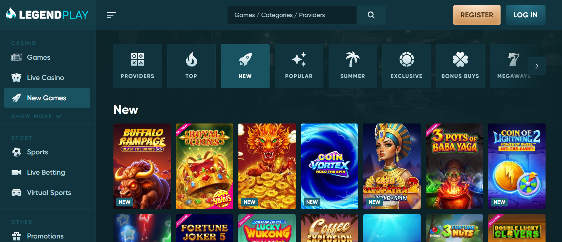 Legendplay Wettanbieter